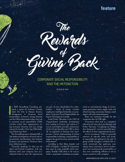 HR Professional The Rewards of Giving Back